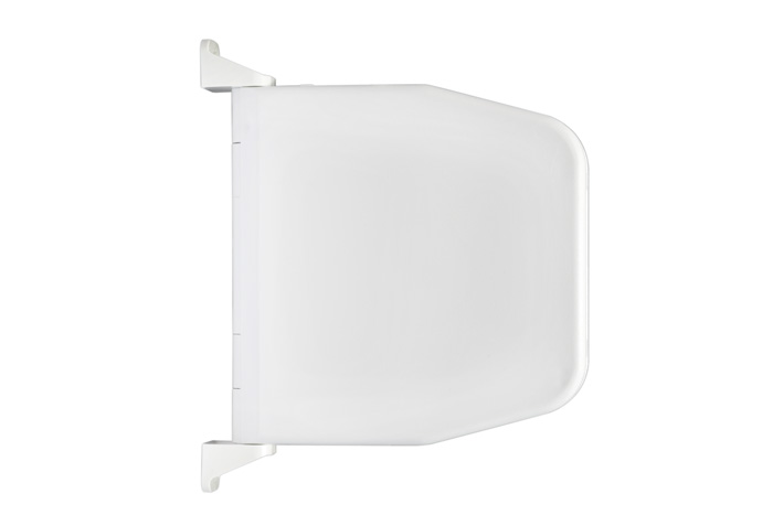 Recogedor de cinta de sobreponer con sistema de bisagras | blanco / sin cinta