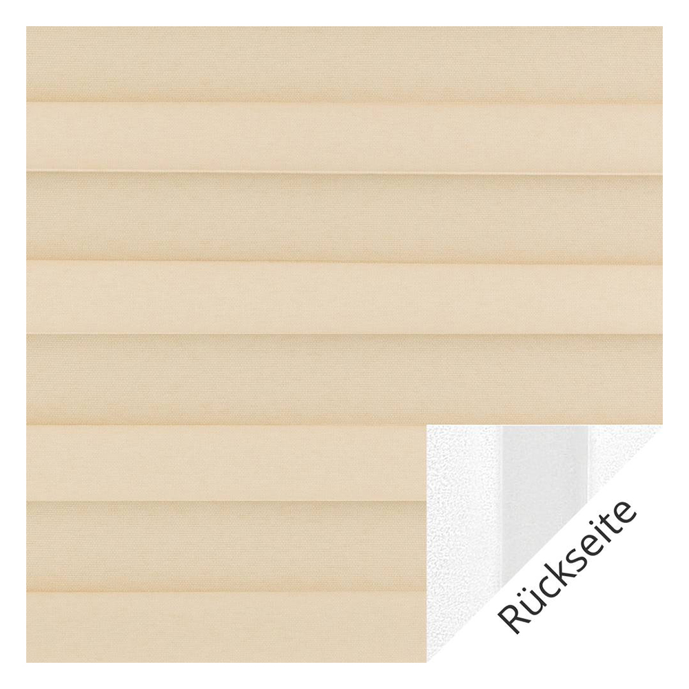 Muestra de tejido para cortina plisada a medida | 20013 beige / oscuridad total / Somnio Perlmutt Black Out