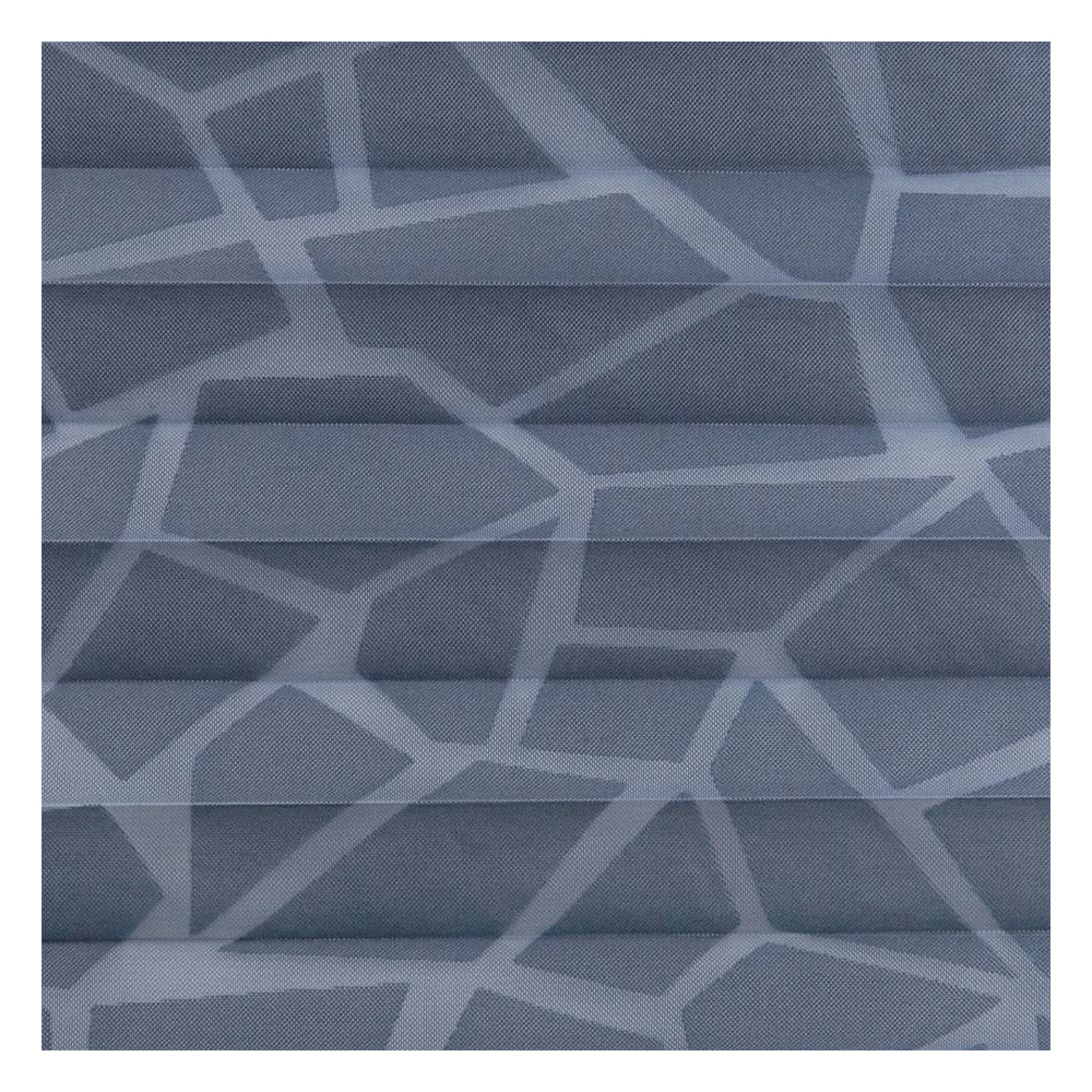 Muestra de tejido para cortina plisada a medida | 30694 azul / transparente / Mira