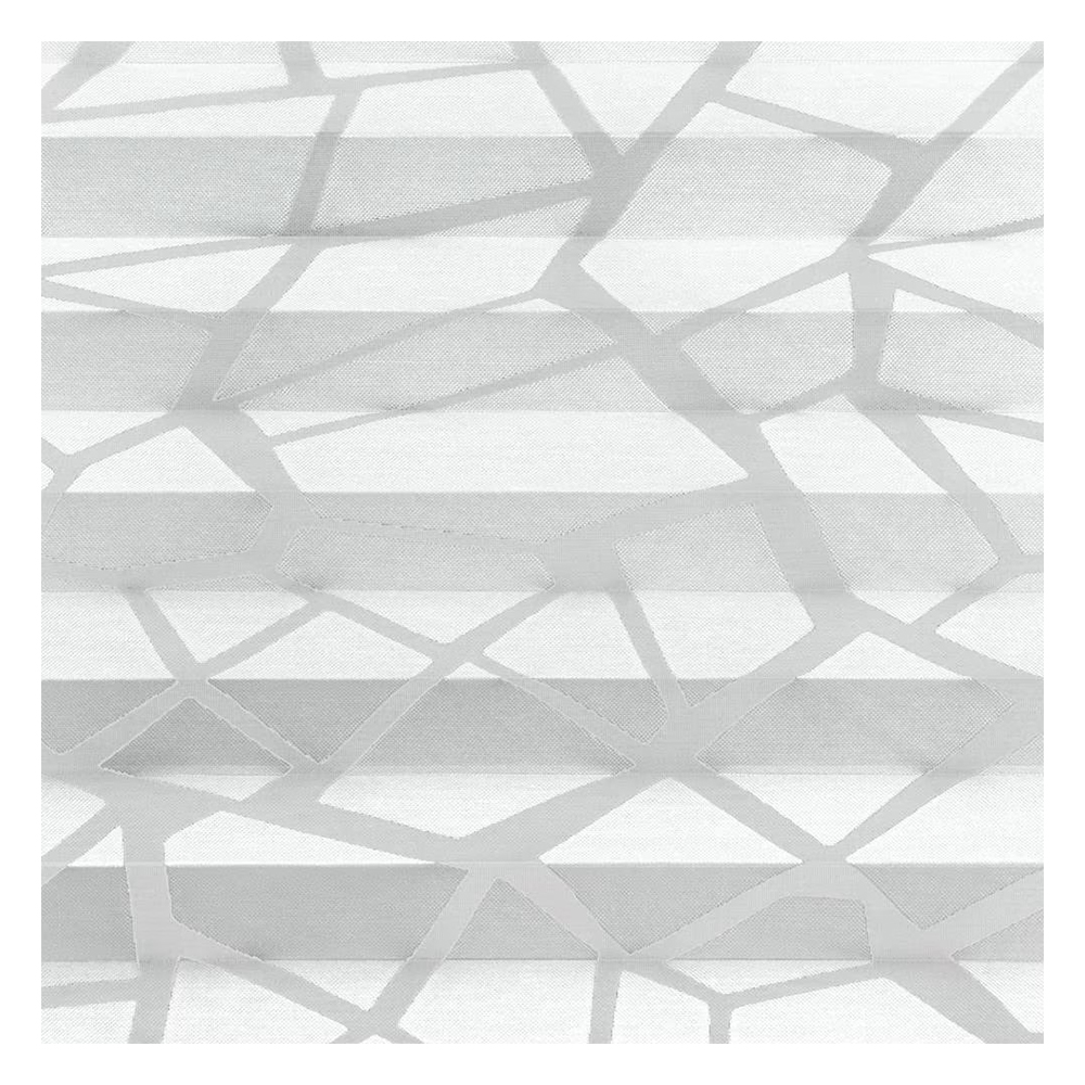 Muestra de tejido para cortina plisada a medida | 30691 blanco / transparente / Mira