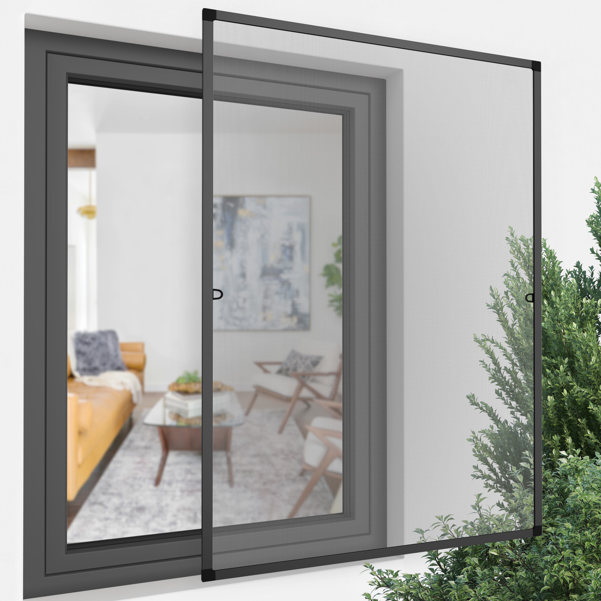 Marco Tensor de Mosquitera para Ventanas ProfiLine | 60 x 150 cm, antracita