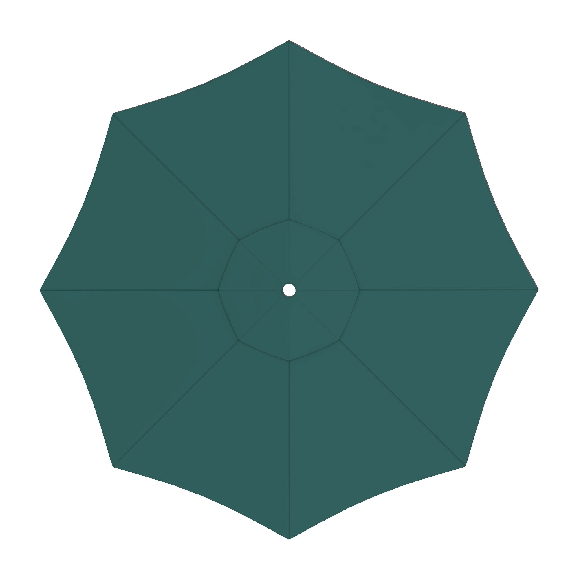 Funda para Sombrilla Plegable de Madera paramadera | 3 m, redonda, verde