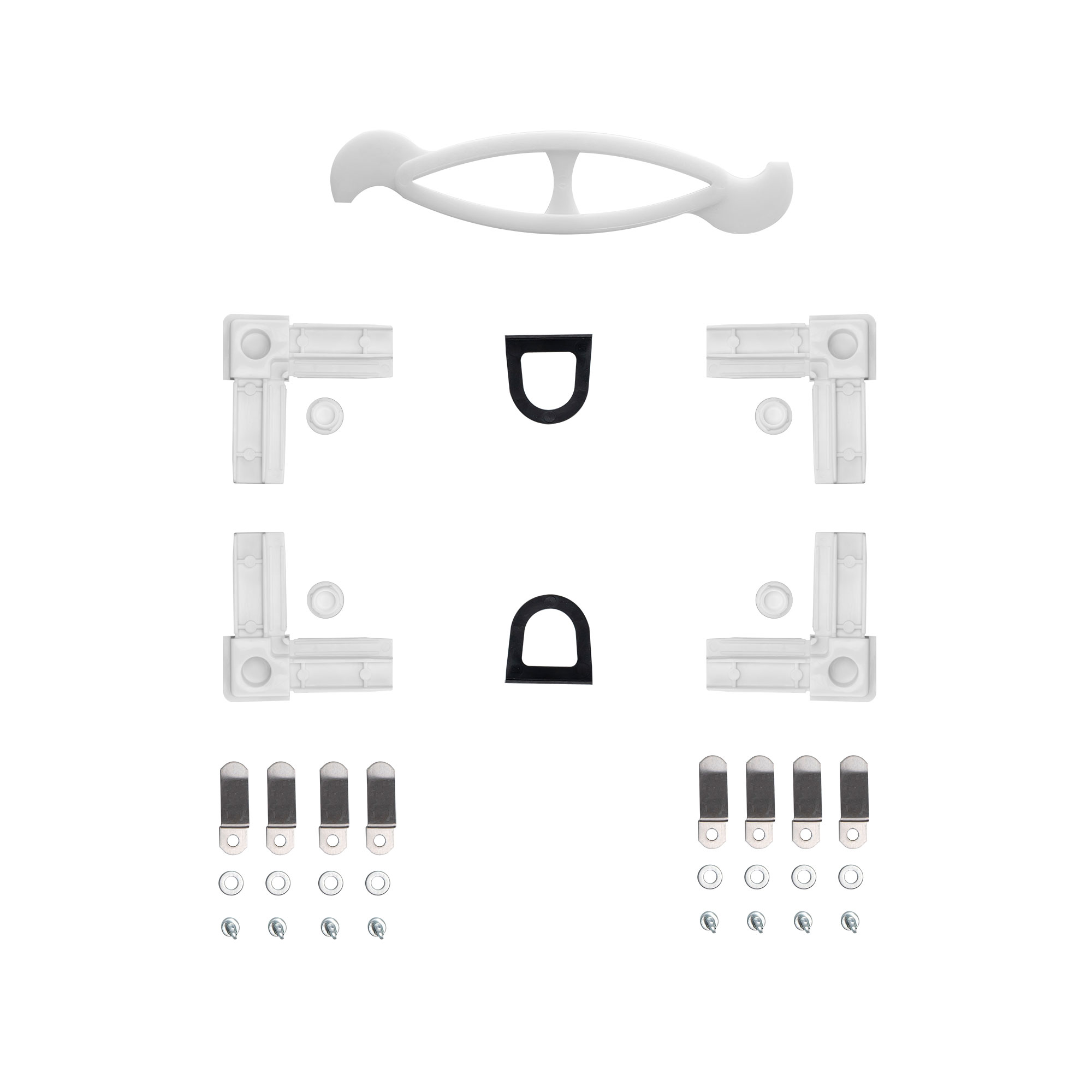 Juego de Piezas de Repuesto para Marcos Tensores de Mosquitera BrushLine | blanco