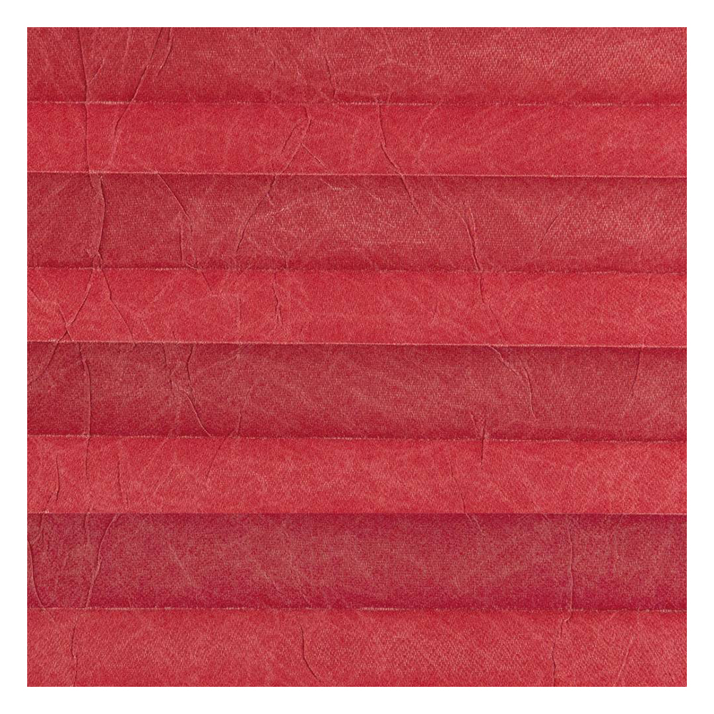 Muestra de tejido para cortina plisada a medida | 20511 rojo / traslúcido / Cara Crush Perlmutt Color