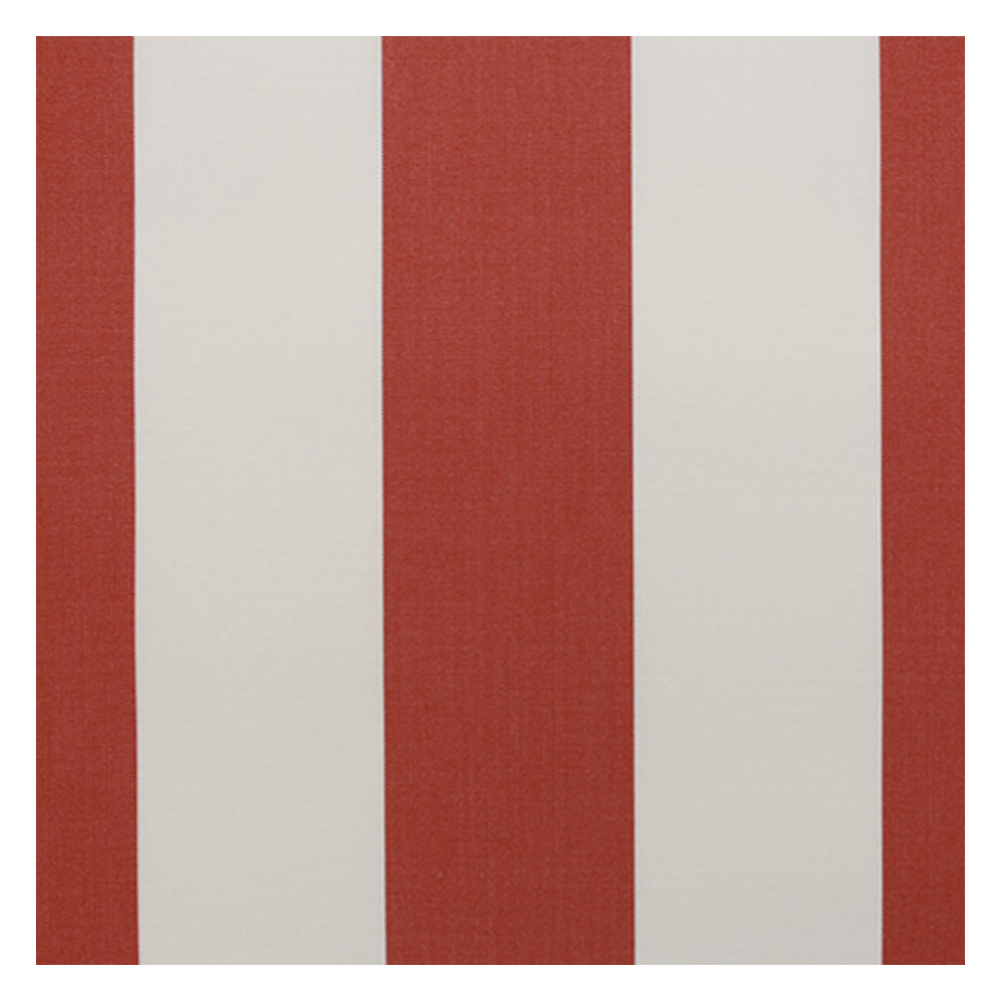 Muestra de tejido para toldo, faldón y estor de  balcón | R-012 rojo blanco, Recasens