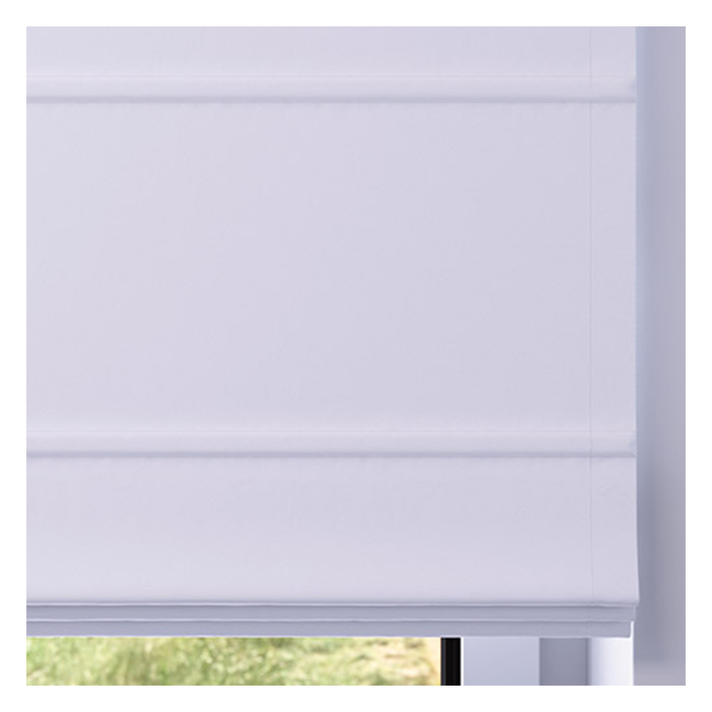 Muestra de tejido para estor plegable a medida | 01 blanco / oscuridad total / Sicilia