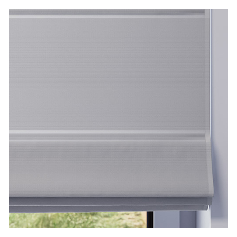 Muestra de tejido para estor plegable a medida | 502 gris / opaco / Roma
