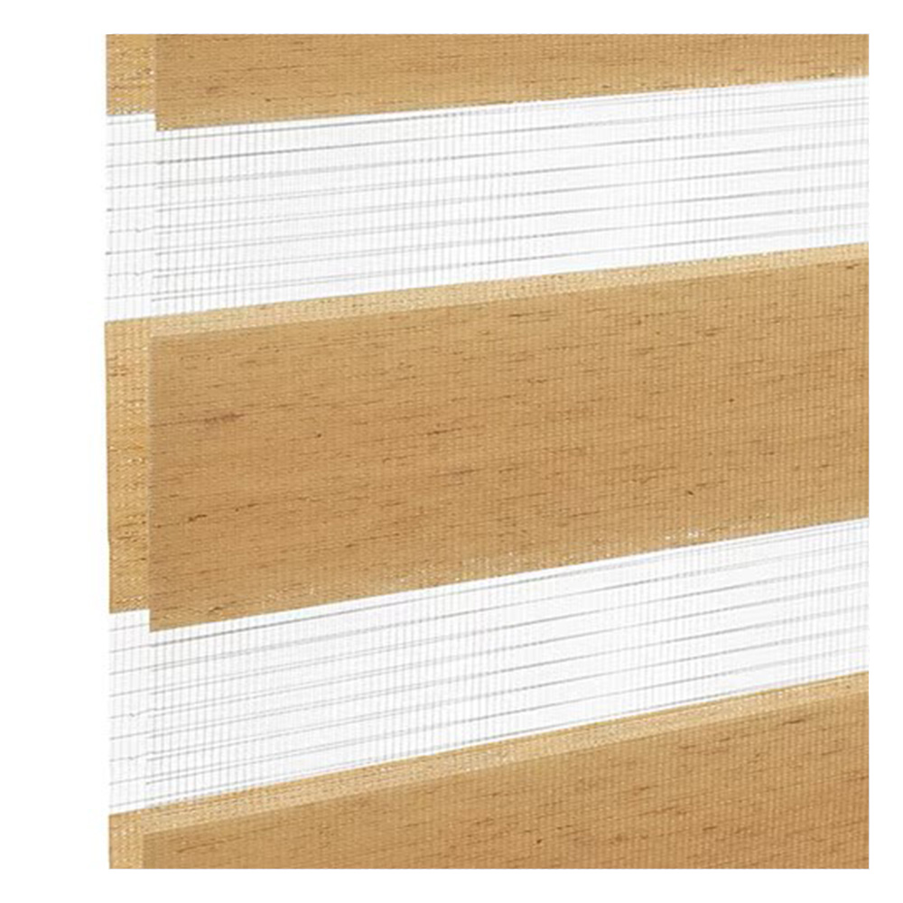 Muestra de tejido para estor enrollable noche y  día a medida | BH50 doré estructurado / traslúcido / London