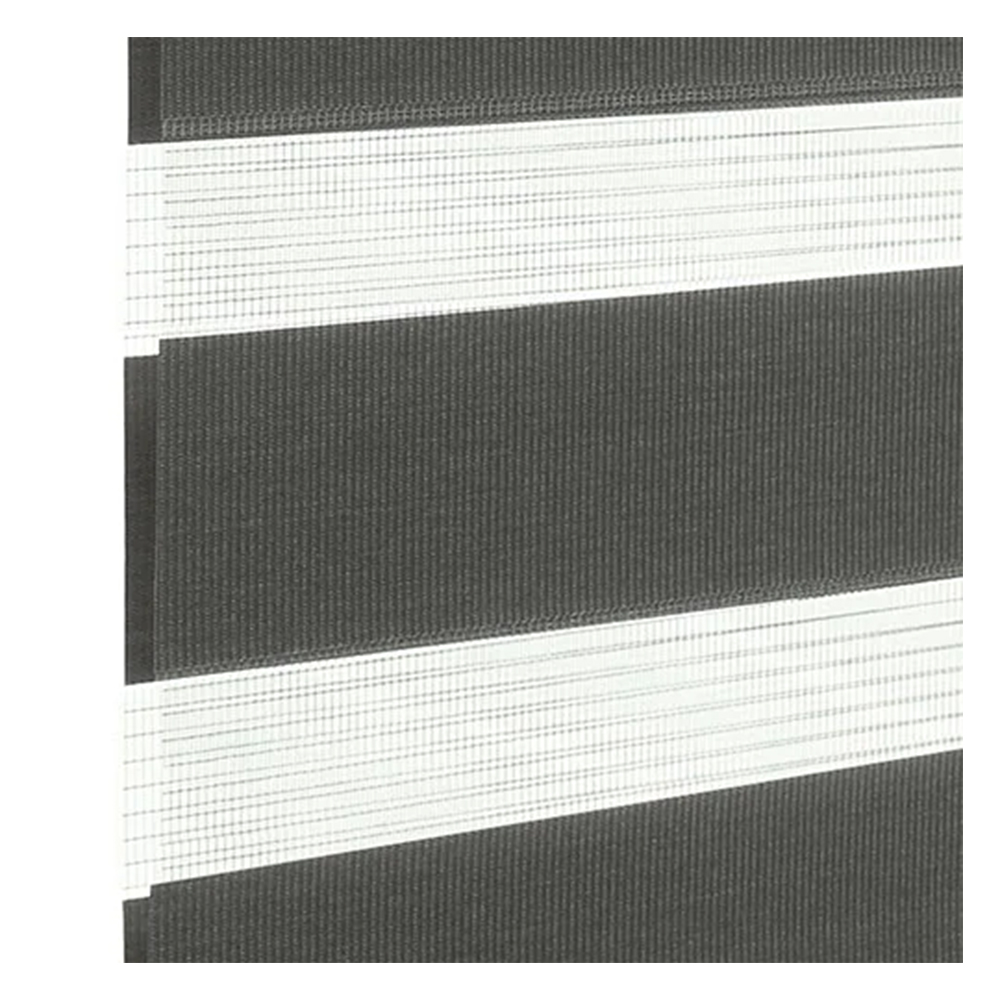 Muestra de tejido para estor enrollable noche y  día a medida | BH850 gris oscuro / traslúcido / London