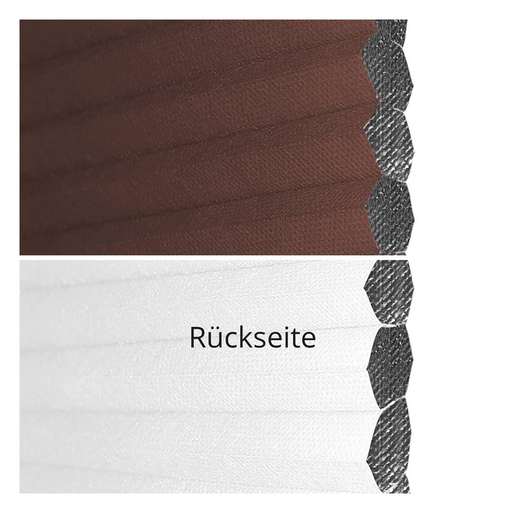 Muestra de tejido para cortina plisada a medida | NC927HB marrón / oscuridad total / NanoCell