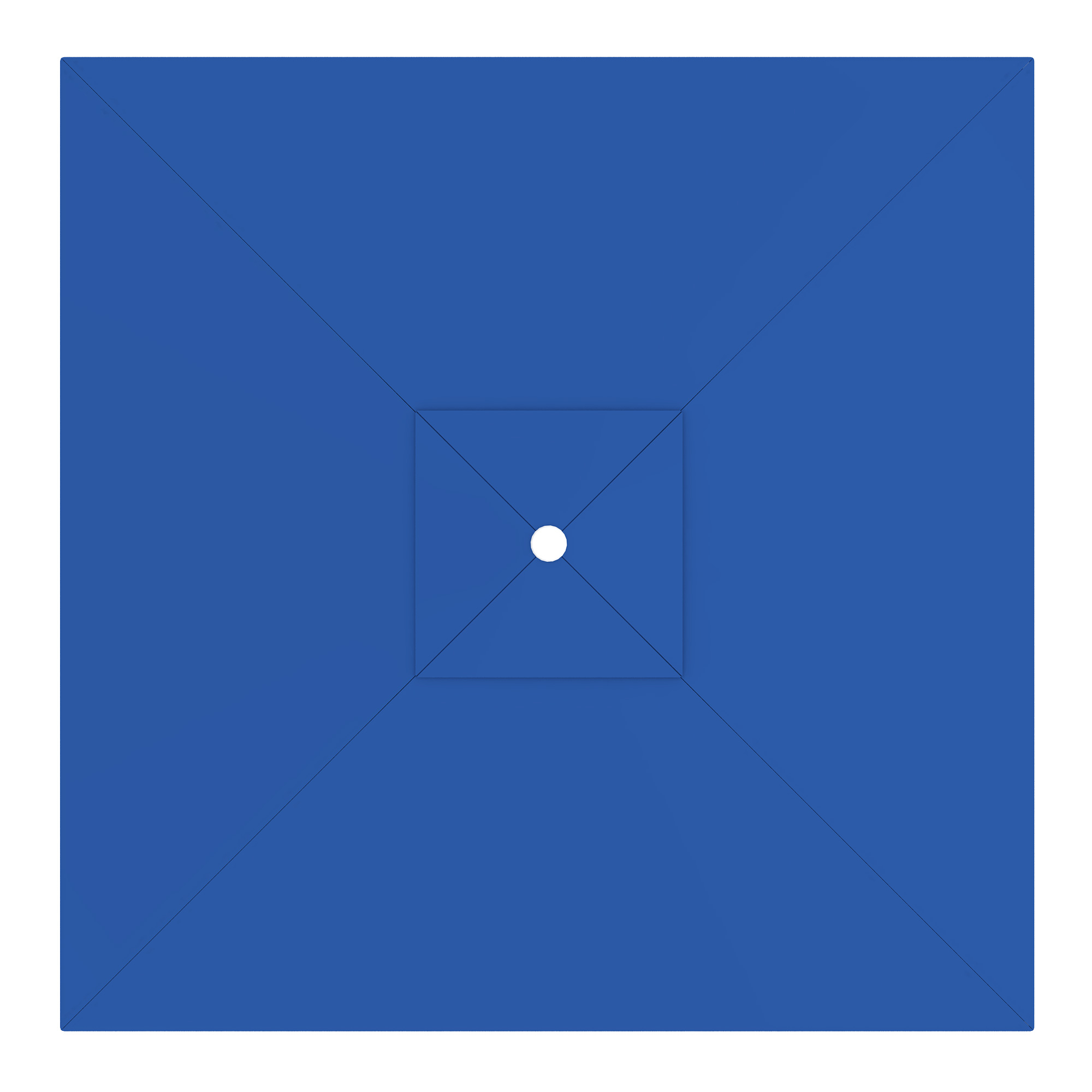 Funda para Sombrilla interpara | 3 x 3 m, cuadrada, azul