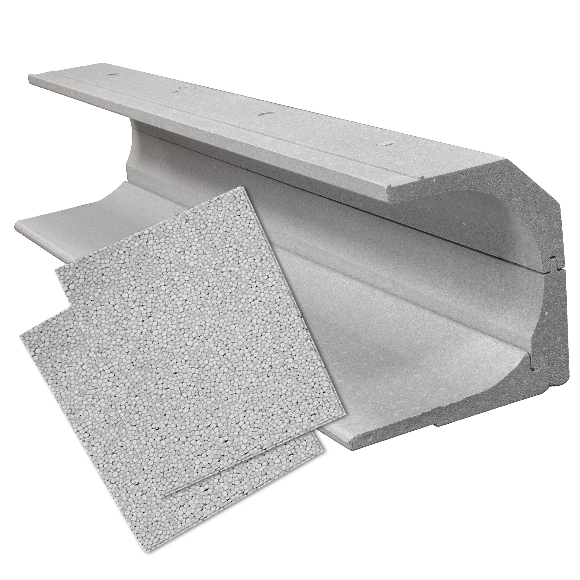 Kit de renovación completa para caja cuadrada Roka-Ass Perfect | 28 mm / 100 x 17,5 cm + 2x Aislamiento de la parte lateral