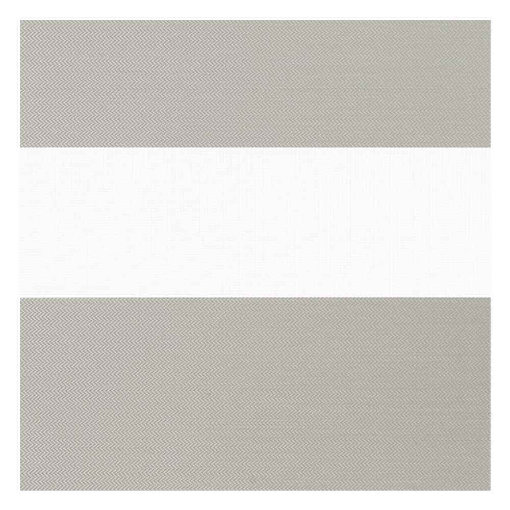 Muestra de tejido para estor enrollable noche y  día a medida | B605 crema-beige / traslúcido / Solides