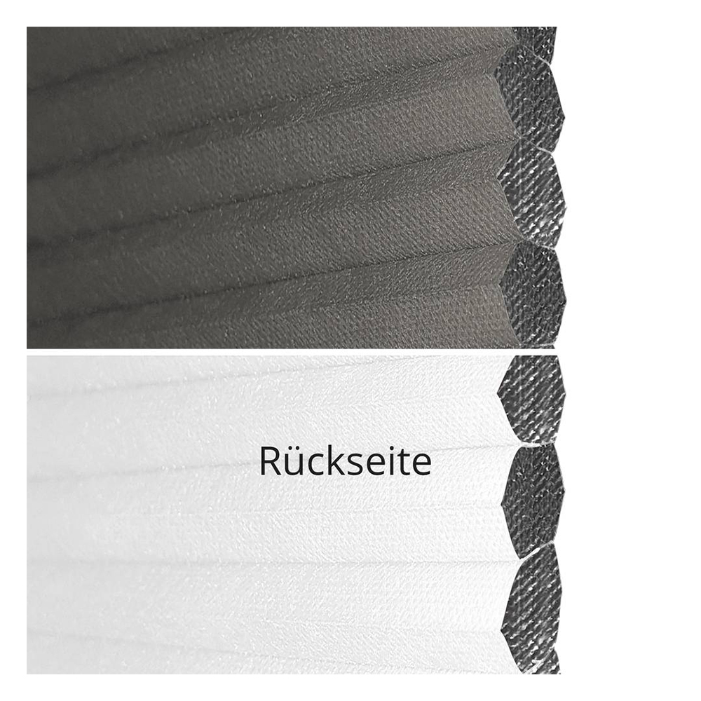 Muestra de tejido para cortina plisada a medida | 70105 negro / oscuridad total / Sistra Black Out B1