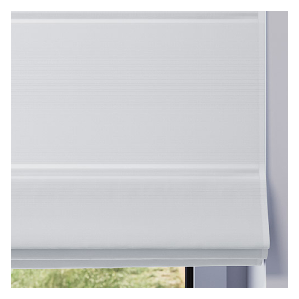 Muestra de tejido para estor plegable a medida | 501 blanco / opaco / Roma