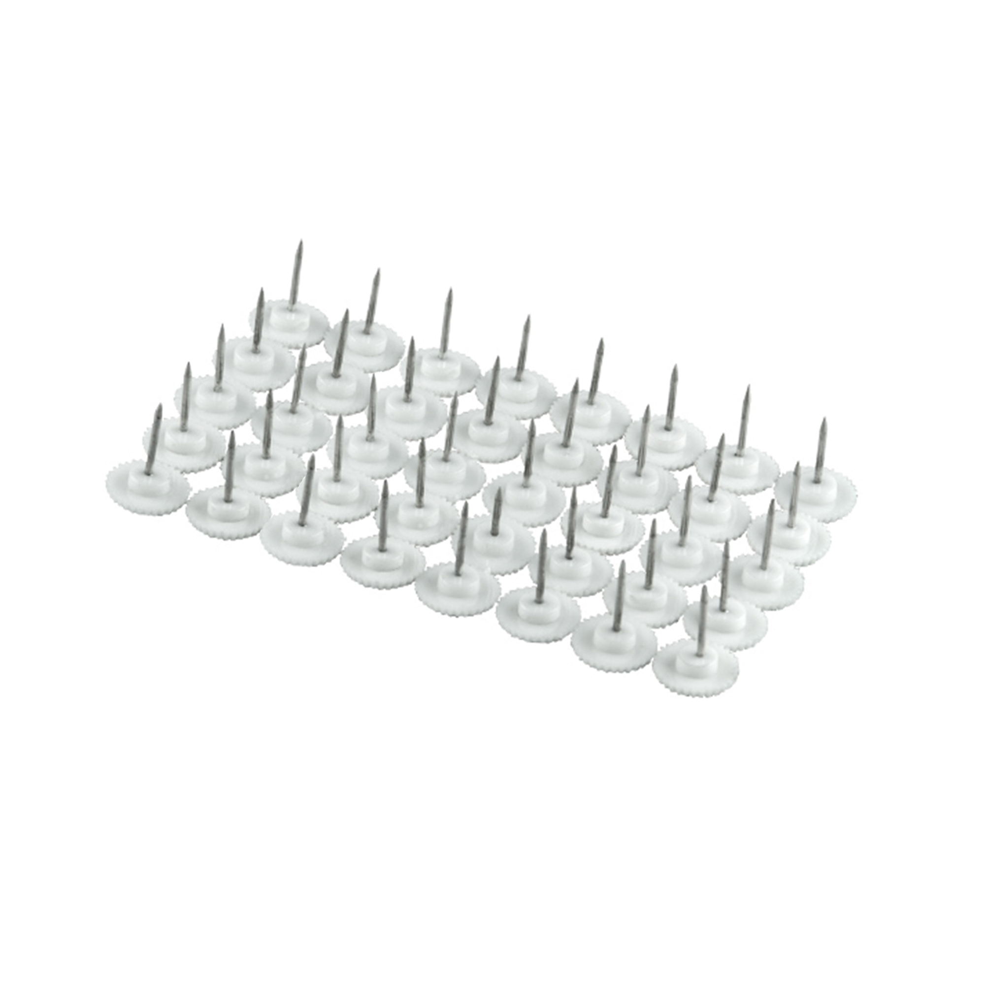 Kit de Fijación de Mosquiteras con Cierre Imán para Marcos de Madera | 40 Tachuelas, blanco