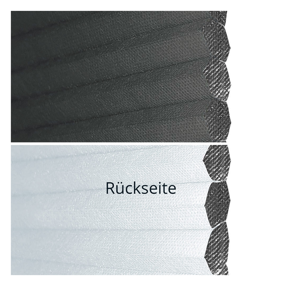 Muestra de tejido para cortina plisada a medida | 70065 negro / oscuridad total / Neo RD