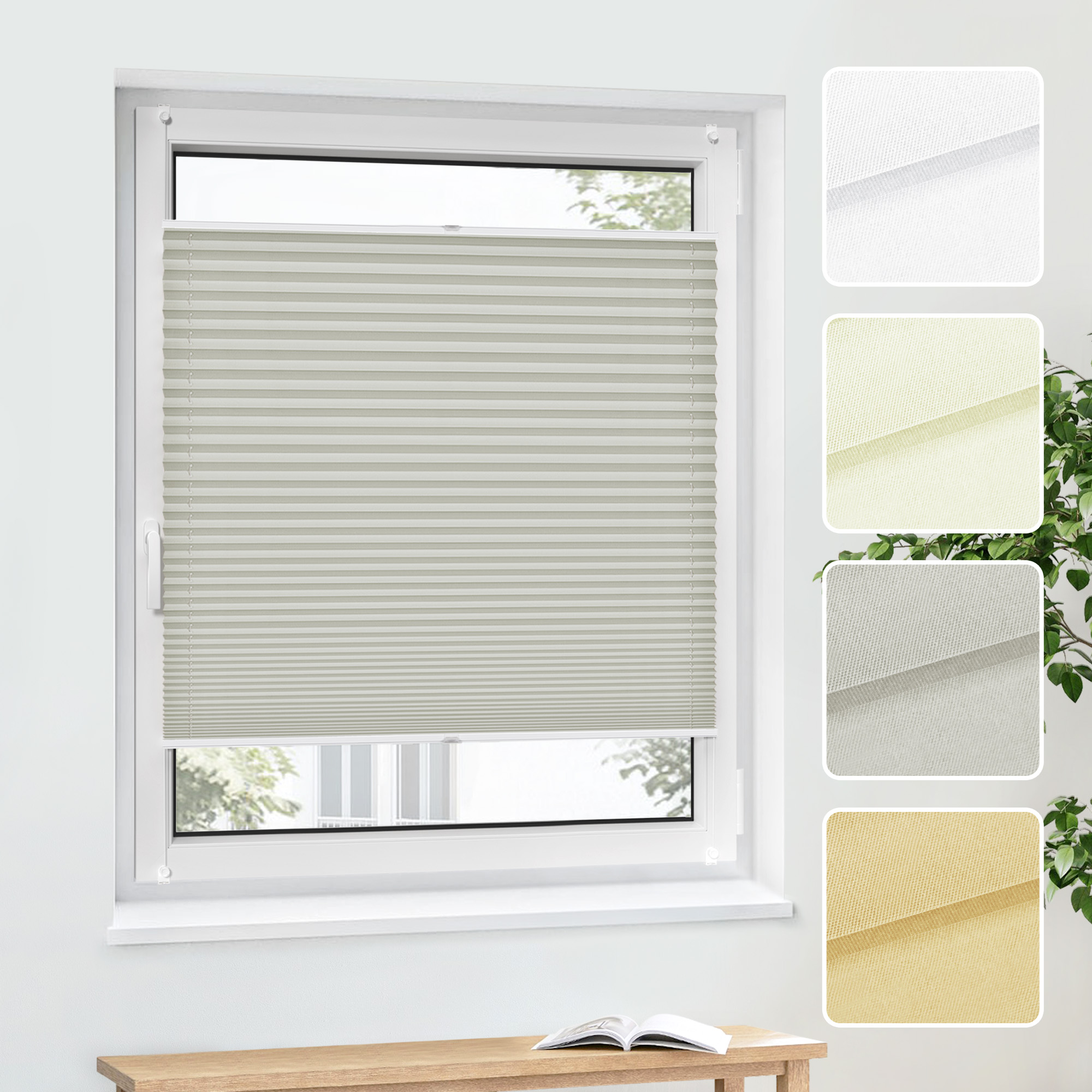 Cortina Plisada Pure | Premium (Tipo a elegir)