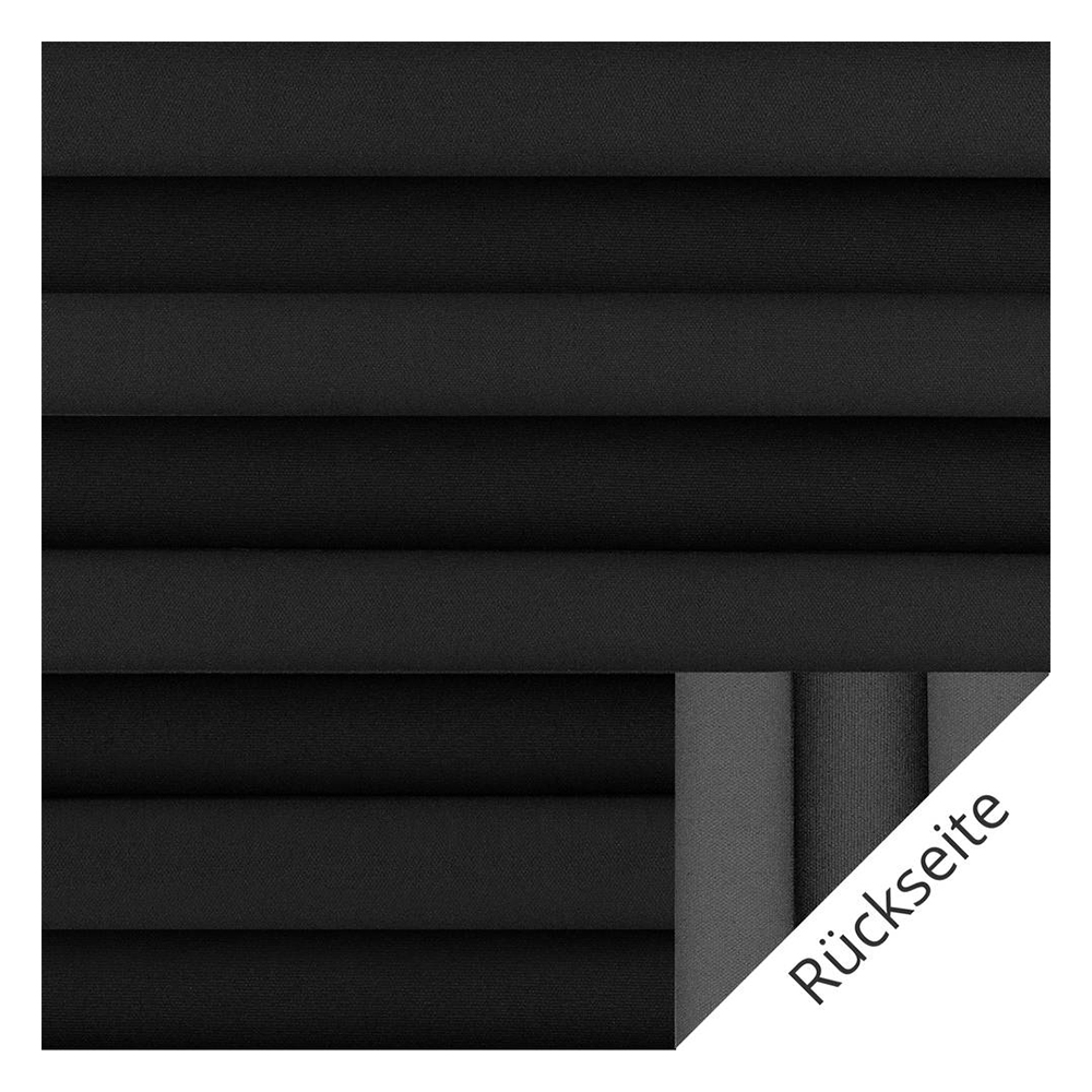 Muestra de tejido para cortina plisada a medida | 20213 negro / traslúcido / Palado Perlmutt Color