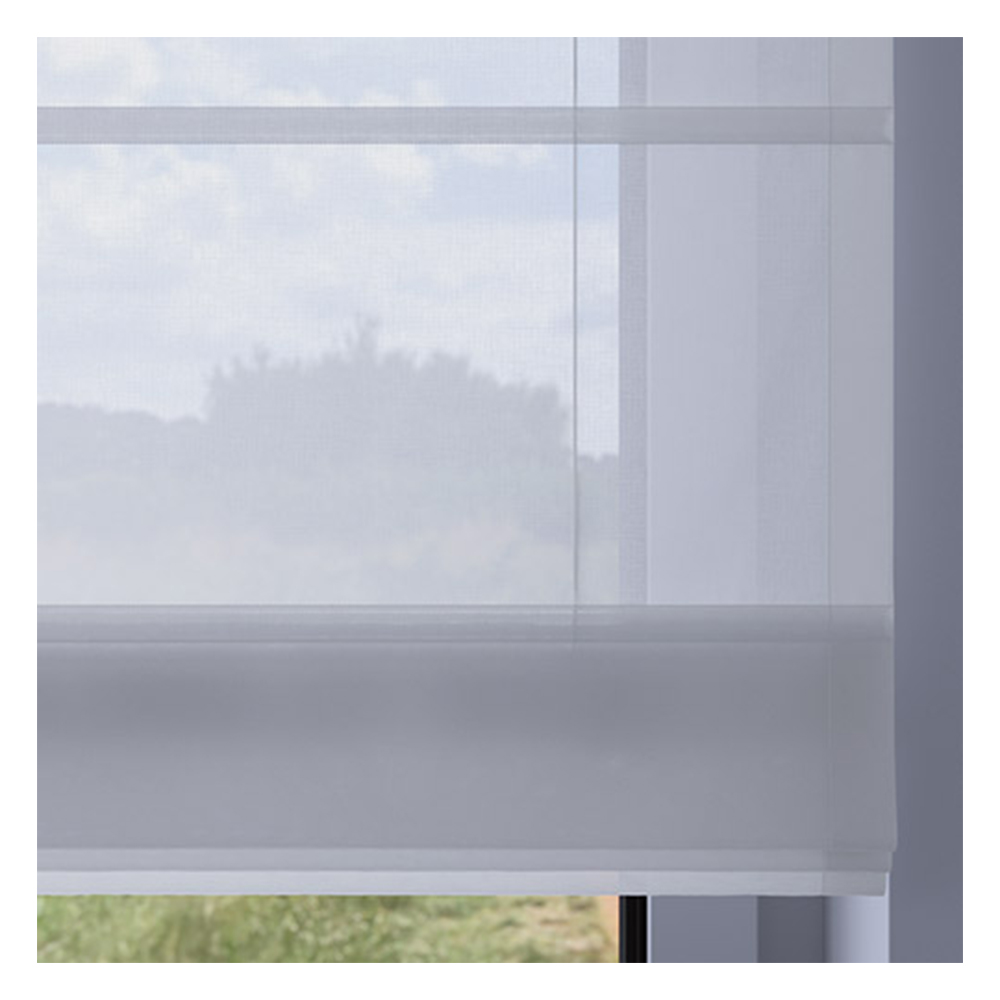 Muestra de tejido para estor plegable a medida | 04 gris / transparente / Ardea