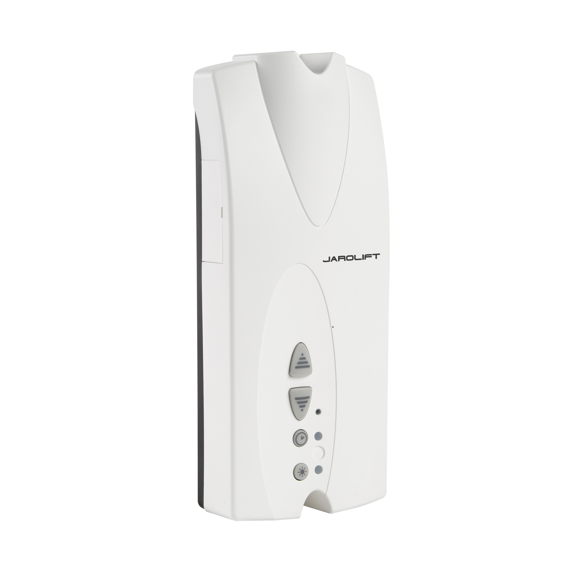 Recogedor de persiana eléctrico JAROMAT Level | AP 15-23/5 / blanco / para cinta de 15 y 23 mm de ancho